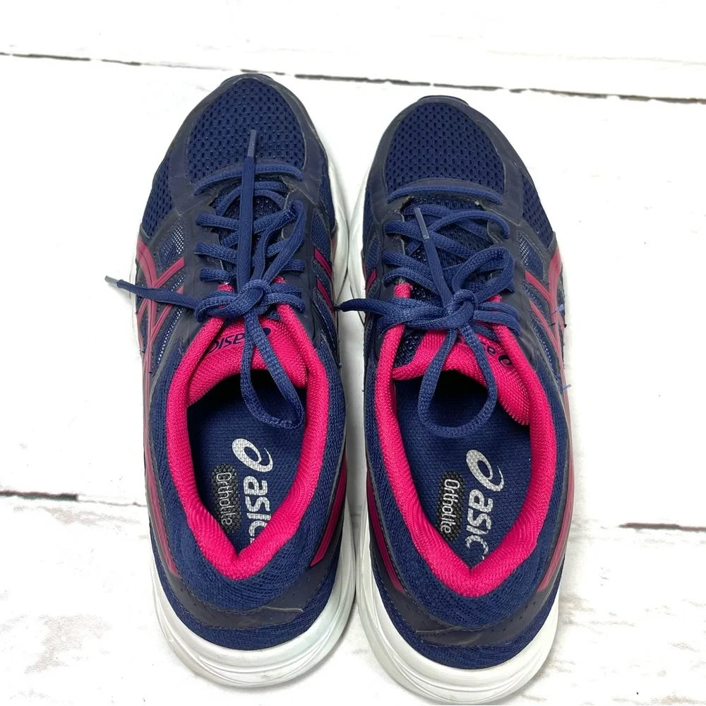 Asics Womens Gel-Contend 4 Running Shoes Size 9.5‎ Blue T765N Low Top.
